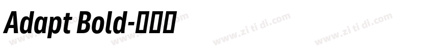 Adapt Bold字体转换